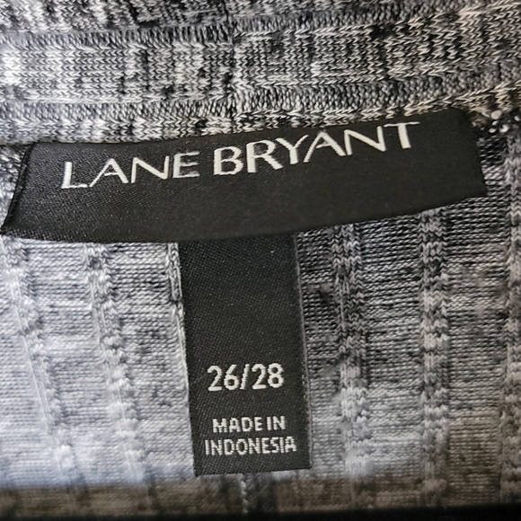 Lane Bryant gray ribbed tank with neck tie 26/28 - Picture 2 of 7